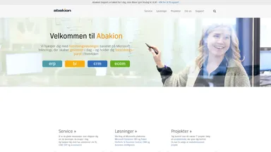 Abakion A/S website screenshot