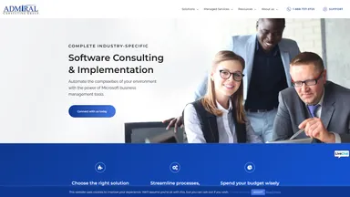 Admiral Consulting Group website screenshot