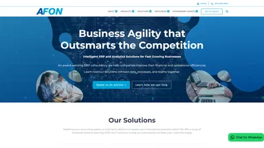 AFON Technologies Pte Ltd website screenshot