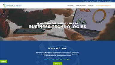 Aisling Dynamics website screenshot