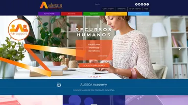 Alesca Productividad S de RL de CV website screenshot
