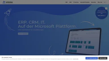 Aproda AG website screenshot