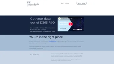 Aqueducts Consulting website screenshot