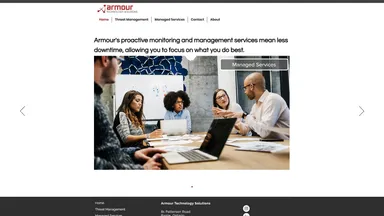 Armour Technology Solutions website screenshot