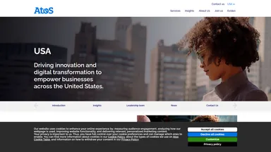 Atos IT Solutions and Services website screenshot