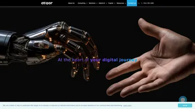 atQor website screenshot