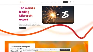 Avanade Inc website screenshot