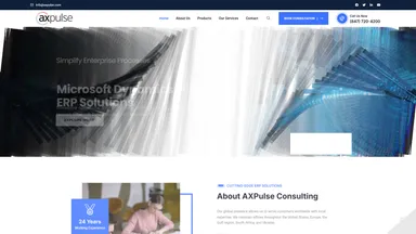 AX Pulse website screenshot