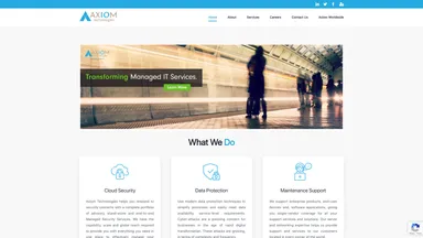 Axiome Technologies Sdn Bhd website screenshot