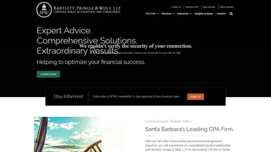 Bartlett, Pringle & Wolf LLP website screenshot