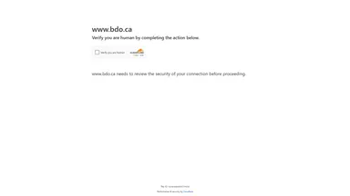 BDO Canada website screenshot