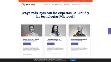 Be Cloud website screenshot