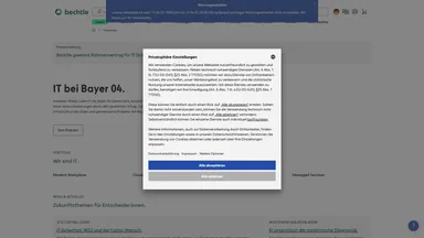 Bechtle AG website screenshot