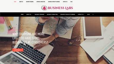 Business Labs website screenshot