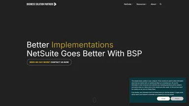 Business Solution Partners website screenshot