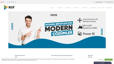 Business to Future (B2F) website screenshot
