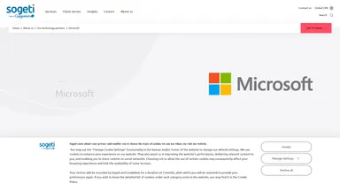 CAPGEMINI Technology Services SAS website screenshot