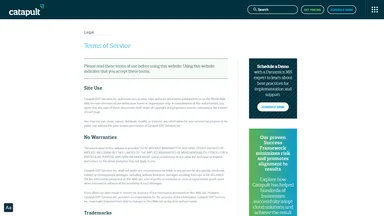 Catapult ERP Service Inc website screenshot