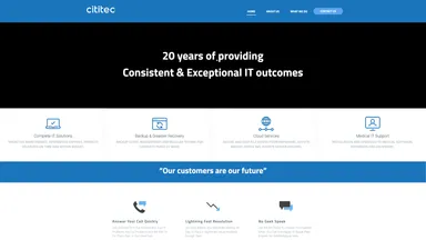 CITITEC PTY LTD website screenshot
