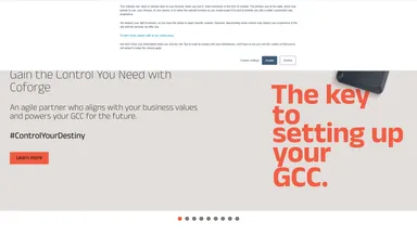 Coforge Limited website screenshot