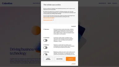 Columbus Global (US) website screenshot