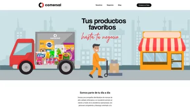 Comersal,S.A. website screenshot