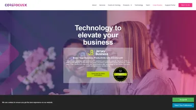 Corefocus website screenshot