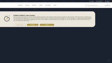 COSMO CONSULT Chile SaP website screenshot