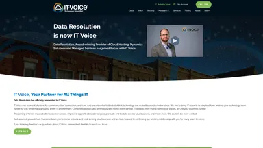 Data Resolution Saas website screenshot