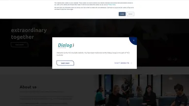 Dialog Information Technology website screenshot