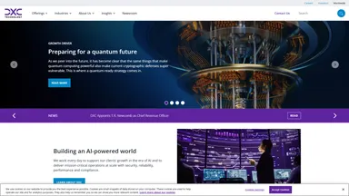 DXC Technology Services LLC. website screenshot