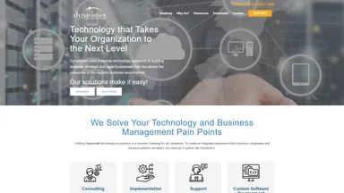 Dynavistics website screenshot