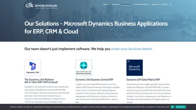 Endeavour Solutions Inc website screenshot