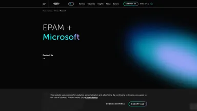 EPAM Systems website screenshot