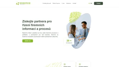 Essence International s.r.o. website screenshot