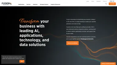Fusion5 Business Solutions website screenshot