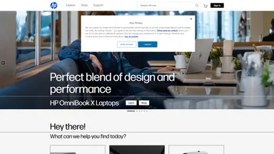 Hewlett Packard New Zealand website screenshot