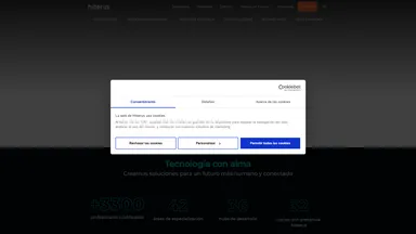 Hiberus website screenshot