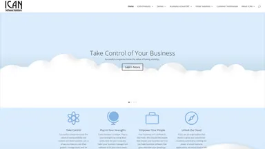 ICAN Software Solutions website screenshot