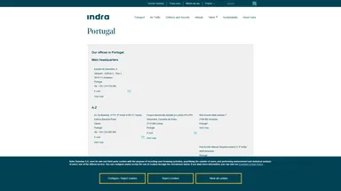 INDRA SOLUCIONES TECNOLOGÃAS DE LA INFORMACIÃ“N,SLU website screenshot