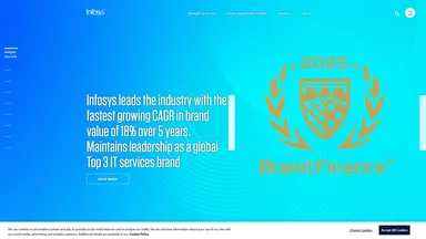 Infosys Limited website screenshot