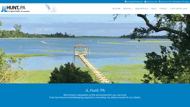 JL Hunt, PA website screenshot
