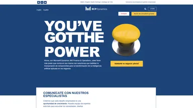 KCP Dynamics website screenshot
