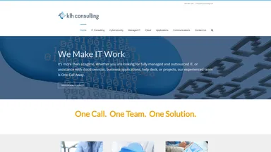 KLH Consulting Inc website screenshot
