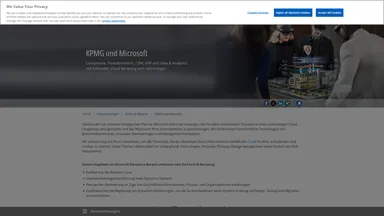 KPMG LLP website screenshot