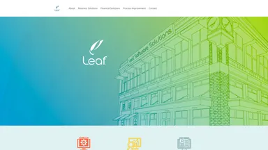 Leaf Software Solutions website screenshot