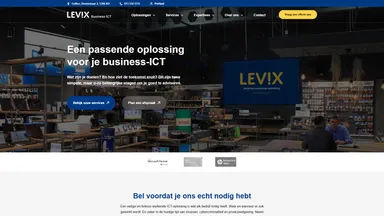Levix Automatisering BV website screenshot