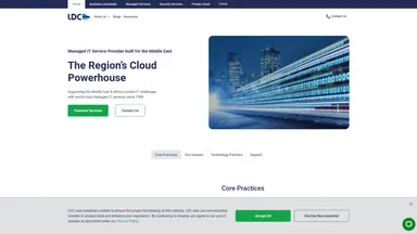 Link Datacenter website screenshot