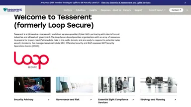Loop Secure Pty Ltd website screenshot