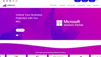 M-Hance website screenshot